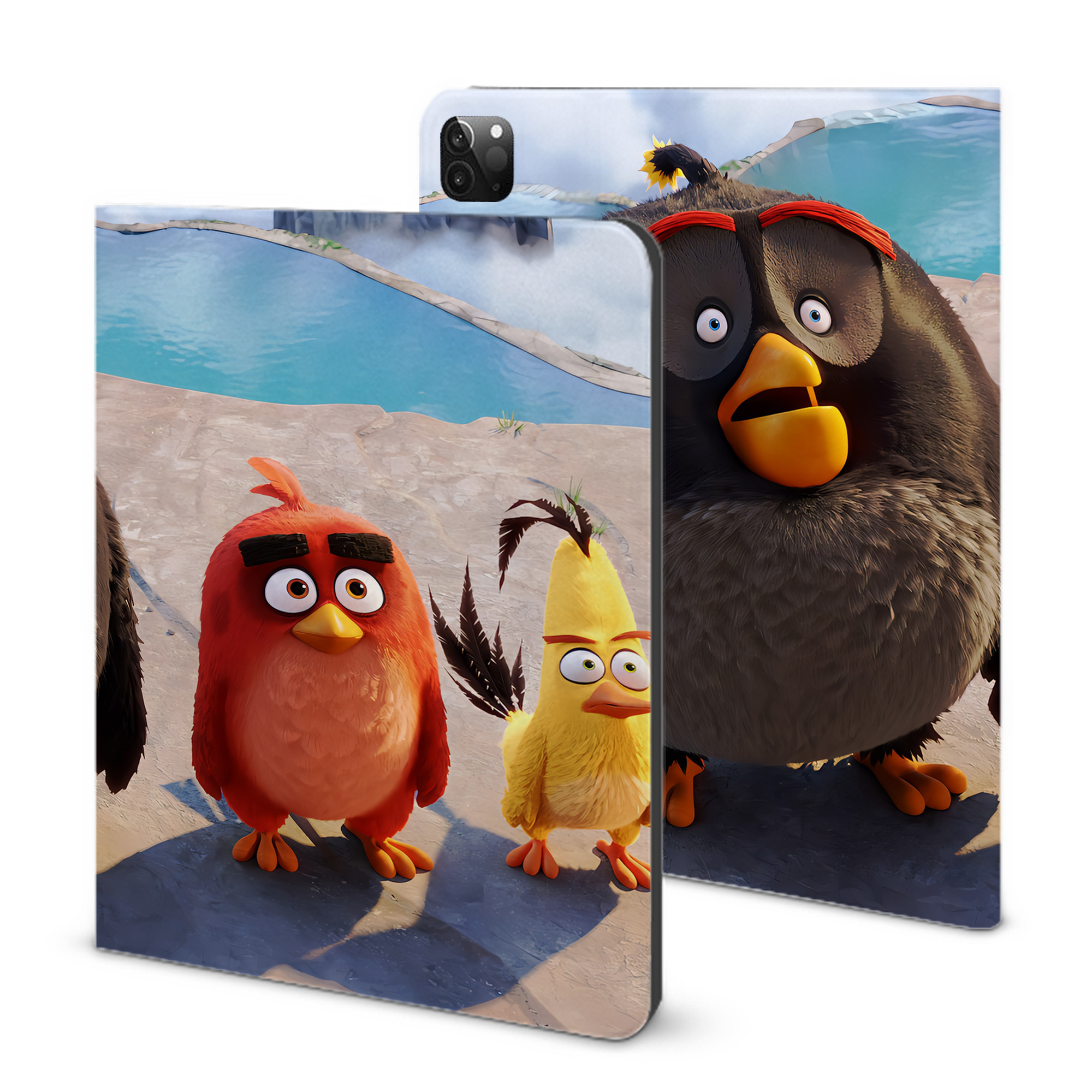 （画像用） Angry Birds アングリーバード IPadケース ペンホルダー付き ブックスタイルデザイン